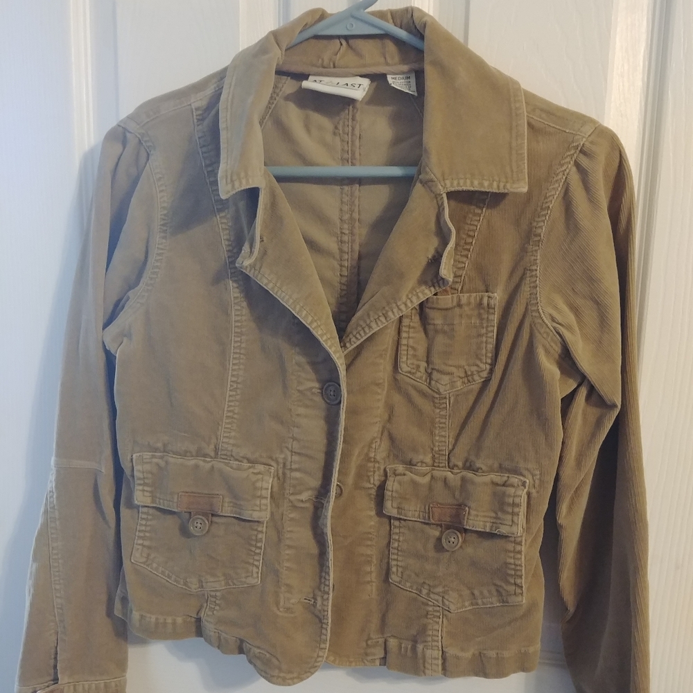 At Last Camel Corduroy Jacket